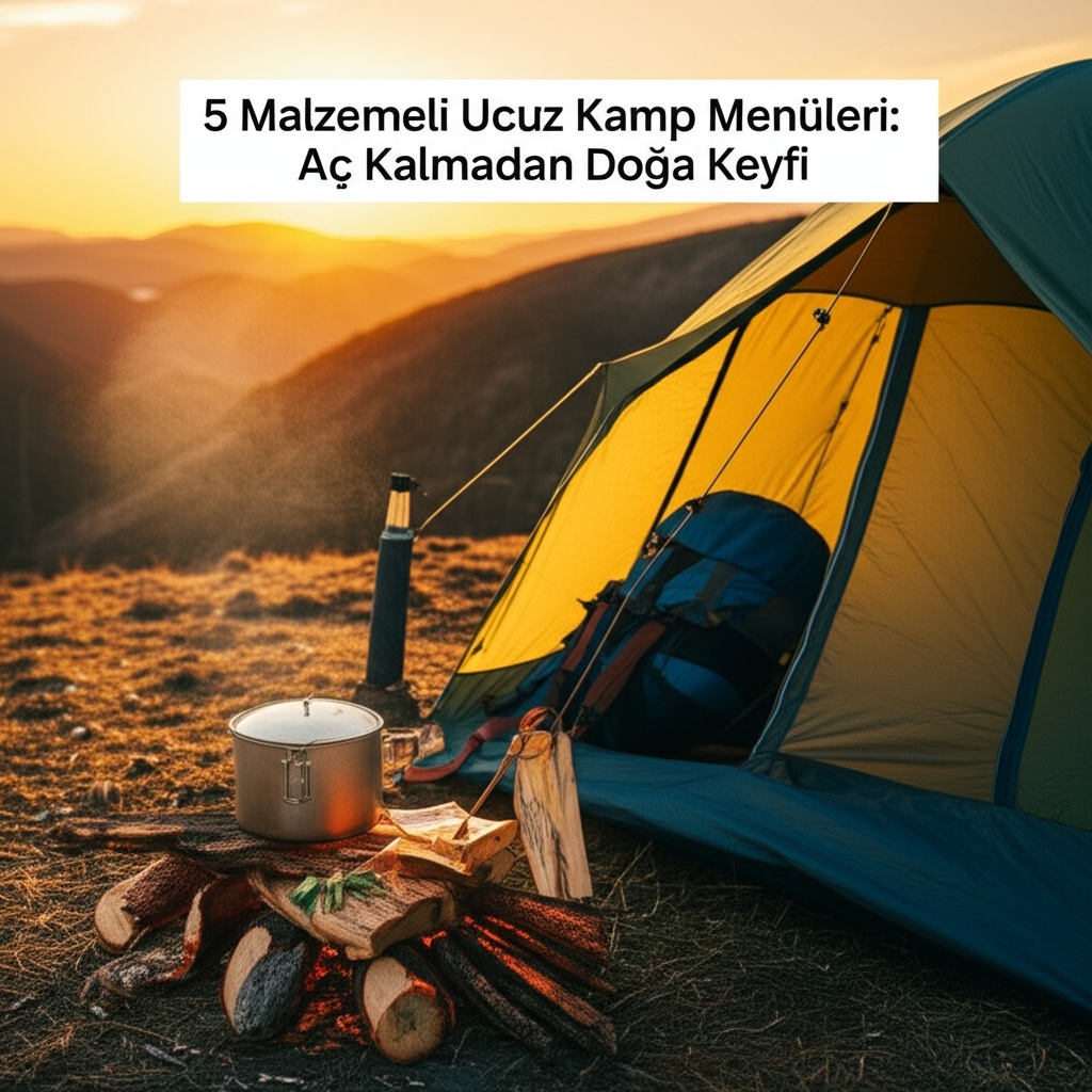5 Malzemeli Ucuz Kamp Menüleri: Aç Kalmadan Doğa Keyfi
