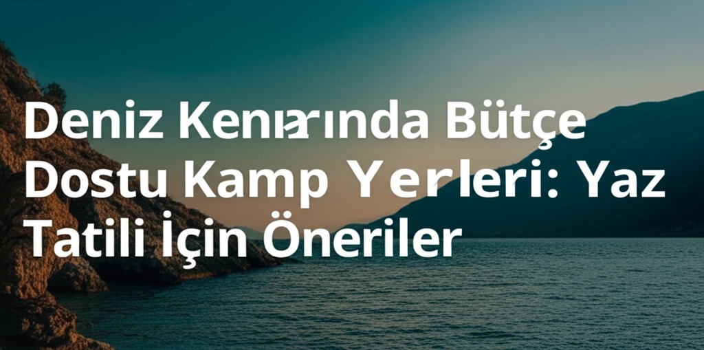 Deniz Kenarında Bütçe Dostu Kamp Yerleri: Yaz Tatili İçin Öneriler