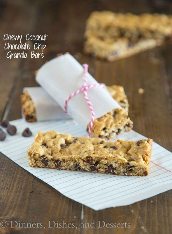 Enfes Çiğnenebilir Hindistan Cevizli Çikolatalı Granola Bar Tarifi