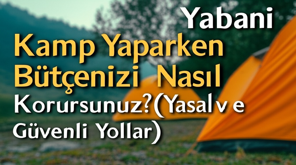 Yabani Kamp Yaparken Bütçenizi Nasıl Korursunuz? (Yasal ve Güvenli Yollar)